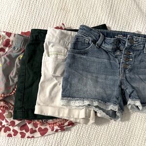 Lot of girls shorts/skirts size 7